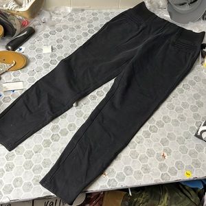 Sapphire Red Medium Black Elastic Waist Ponte Pants Leggings